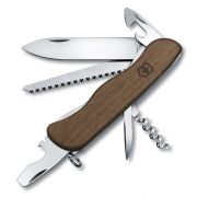 Нож Victorinox Forester, 111 мм, 10 функций, с фиксатором лезвия, деревянная рукоять 0.8361.63