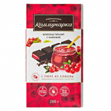 Шоколад Коммунарка горький с начинкой Пюре из клюквы, 200 г