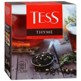 Чай Тесс 100 пакетиков Thyme черный чабрец/цедра лимона