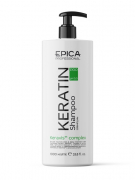 Шампунь для реконструкции и глубокого восстановления волос Epica Keratin Pro Shampoo, 1000мл