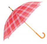 Зонт трость полуавтоматический с деревянной ручкой