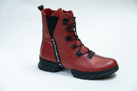 Ботинки женские Clovis красные, спорт А. 507
