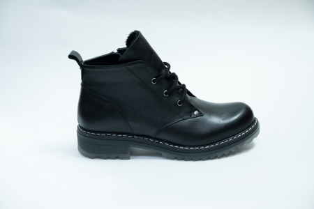 Ботинки женские Sas черные, шнурки А. 132-2227