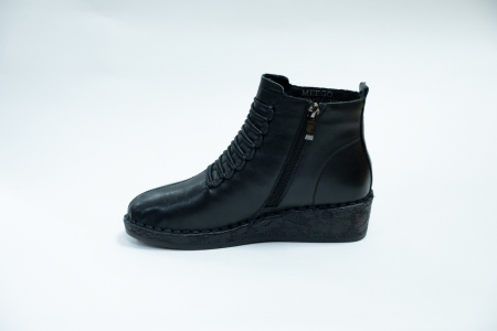 Ботинки женские Meego Comfort черные, горка А. Х96613-1