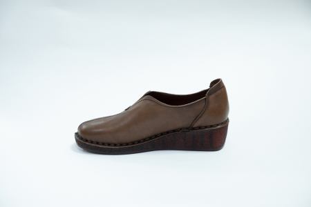 Туфли женские Meego Comfort коричневые, горка А. Х2081