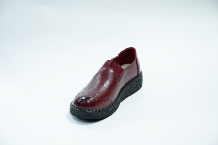 Туфли женские Кабин красные, резинка А. 8835-9