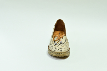 Туфли летние женские бежевые Lobas Shoes А. 7142-1