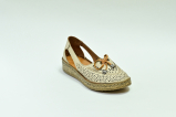 Туфли летние женские бежевые Lobas Shoes А. 7142-1