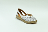 Туфли летние женские белые Lobas Shoes А. 7187-1