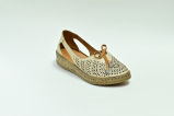 Туфли летние женские бежевые Lobas Shoes А. 7187-1