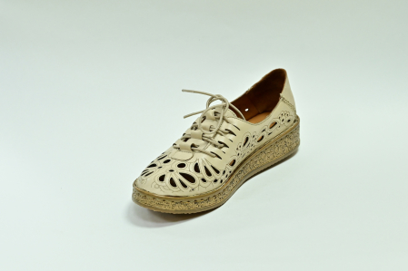 Туфли летние женские бежевые Lobas Shoes А. 7154-1
