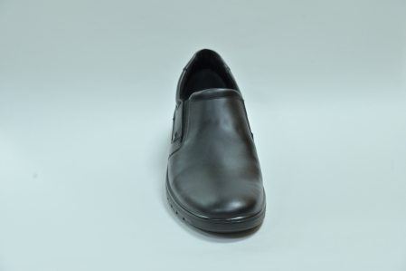 Туфли мужские Marko чёрные две резинки 47198Б натуральная кожа