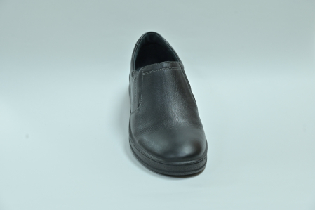 Туфли мужские Marko чёрные две резинки 47194Б натуральная кожа