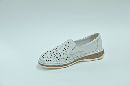 Туфли женские летние Meego Comfort белые CL8286-1N натуральная кожа