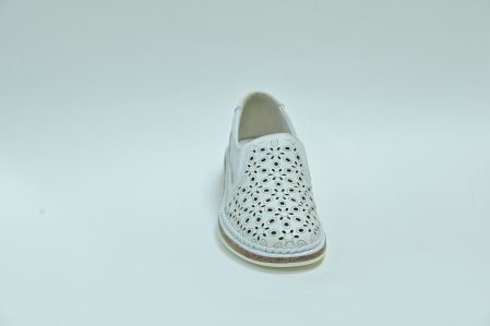 Туфли женские летние Meego Comfort белые CL8286-1N натуральная кожа
