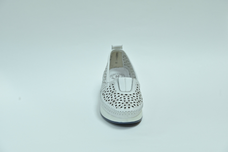 Туфли женские летние Meego Comfort белые CL8291-1 натуральная кожа