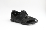 Туфли (кроссовки) женские черные Suave 9222 (ЛАК)