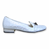 Туфли женские L.Potti бело-серебряные А.3525