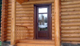 Установка входных дверей ПВХ в деревянный дом