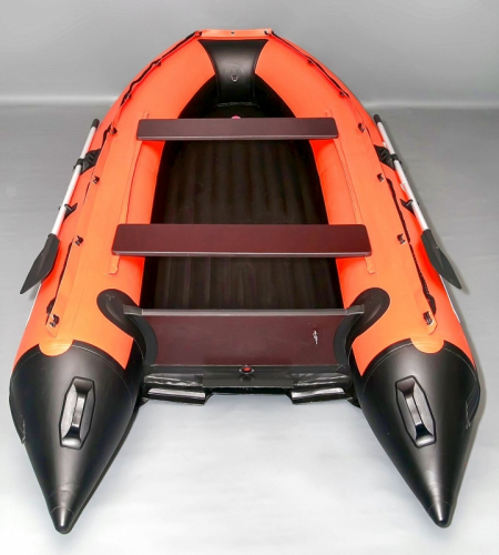 Лодка надувная транцевая Солар Максима-380 К оранжевый