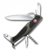 Нож Victorinox RangerGrip 61, 130 мм, 11 функций, зеленый 0.9553.MC4