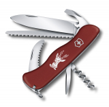 Нож перочинный Victorinox Hunter 111 мм, 12 функций, с фиксатором лезвия, красный 0.8573