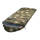 Спальный мешок TRAVELLER camo L-zip от -12C° с подголовником 230*90