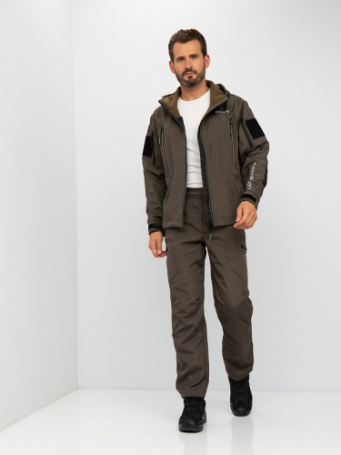 Костюм демисезонный Камелот тк.Softshell цв.Хаки р-р 60/62-188