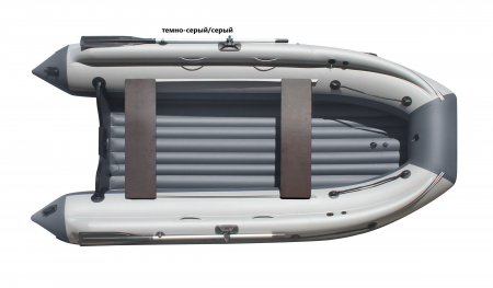 Лодка Reef Triton 360 Fi НД с интегрированным фальшбортом (темно-серый/серый)