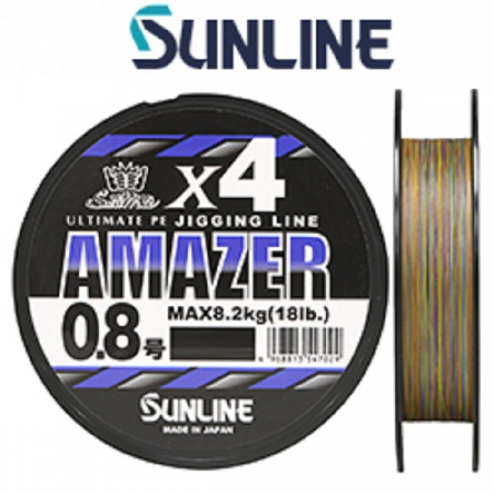 Плетёный шнур Sunline AMAZER X4 300м #1 (0.165мм)
