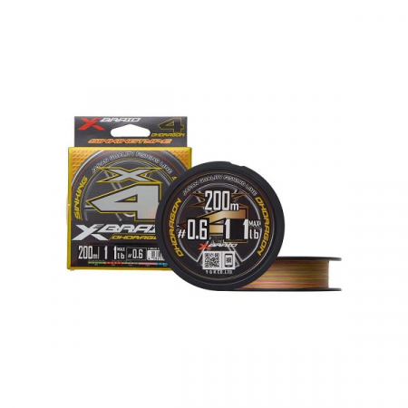Шнур YGK X-Braid Ohdragon X4 ss1.40 5color 200m #1.5