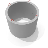 Железобетонное кольцо диаметр 1,0 м