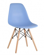 Стул EAMES, голубой, дер. ножки