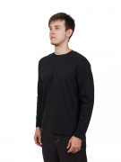 Футболка длинный рукав UZ (тк.Трикотаж,160), черный (XXL (56-58); )