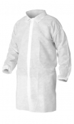 Халат смотровой из спанбонда на липучках 30 гр/м2 белый (XL (48-50))