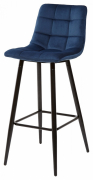 Барный стул LECCO NAVY BLUE, велюр
