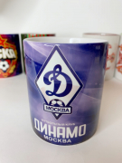 Керамическая кружка с символикой футбольного клуба Динамо