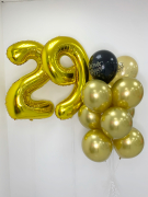 Яркая композиция гелиевых шаров для Дня рождения №44