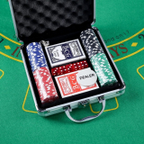 Покер в металлическом кейсе (100 фишек) 