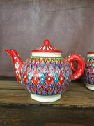 Чайник Риштанская керамика красный 1 литр 