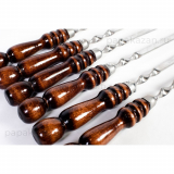 Шампуры с деревянной ручкой РЗ 55 см 