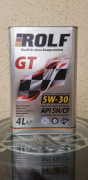 Масло моторное ROLF GT SAE 5w30, SN/CF 4л синтетическое
