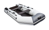 Моторно-гребная лодка АКВА 2900 Слань-книжка киль светло-серый/графит