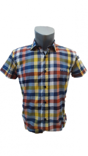 Рубашка мужская Franchesco Bellini в разноцветную клетку