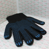 Перчатки зимние  5-нитка черные