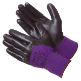 Нейлоновые перчатки для работы со скользкими предметами с увеличенной заливкой Gward Oil Grip Plus