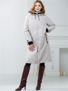 Женское демисезонное стеганое пальто в стиле спорт-шик