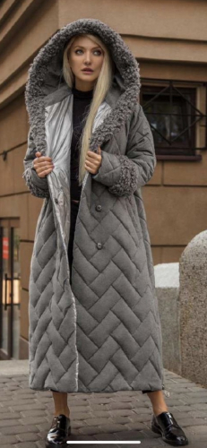 Эксклюзивное зимнее женское пальто от итальянского бренда премиум-класса