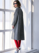 Женское демисезонное пальто в стиле оверсайз