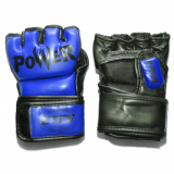 Перчатки для смешан единоб POWER ММА ZTМ-004 PVC синий